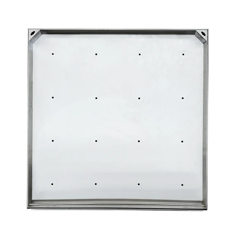 Hydraulic inspection well cover, stainless steel square practical inspection cover for building quarters
