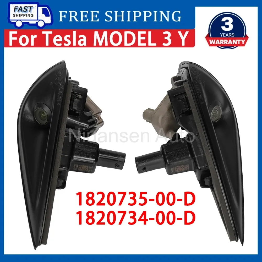 High Quality For Tesla Model 3 Y Highland Juniper 2024 2025 2026 LH 1820734-00-D RH 1820735-00-D Side Fender Turn Signal Camera