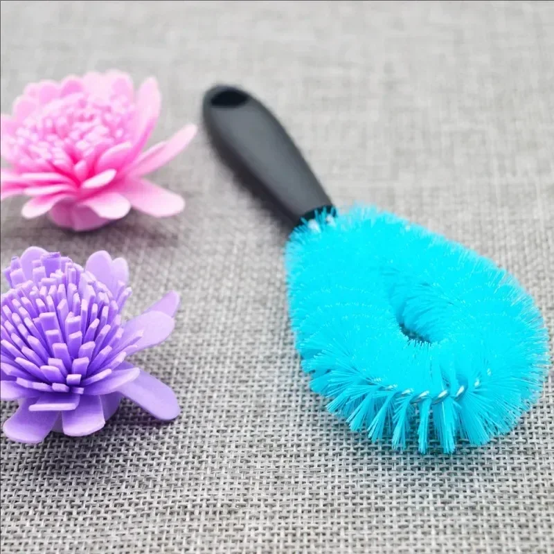 Aquarium Cleaning Brush for Water Filter Pump Lily Pipe Air Tube Hose Stainless Steel Fish Tank Brush Water Pump Accessories