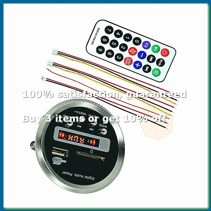JQ-D122BT with Bluetooth Amplifier MP3 Decoder Board Bluetooth 5.0 Car MP3 Player USB FM Decoder Board