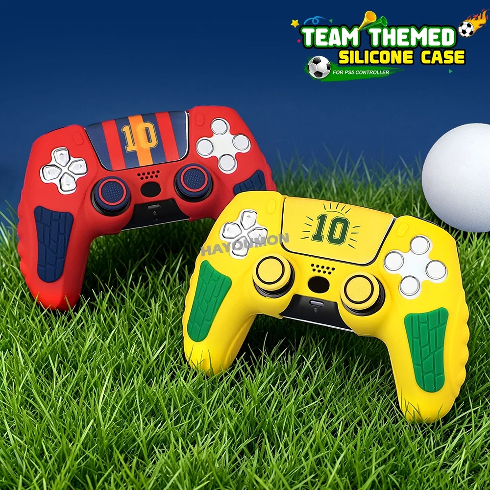 3IN1 Protective Silicone Cover for PS5 Controller Silicone Case for PS5 Controller Anti-slip Silicone Case Thumb Grips Accessor