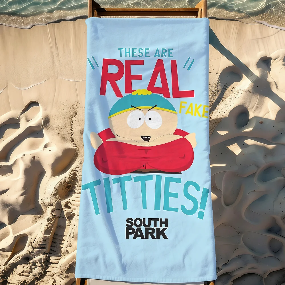 Cartoon S-South P-Park-S Towel Sports Quick Dry Travel Camping Gear Sandproof Soft Light Large Beach Towel