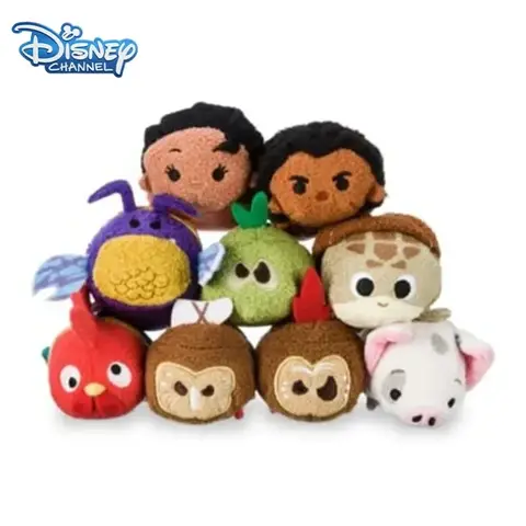 Disney Tsum Tsum Moana juguete de peluche figura de acción película de dibujos animados Moana Pua Maui Kakamora Heihei muñeco de peluche bolsa colgante Decoración