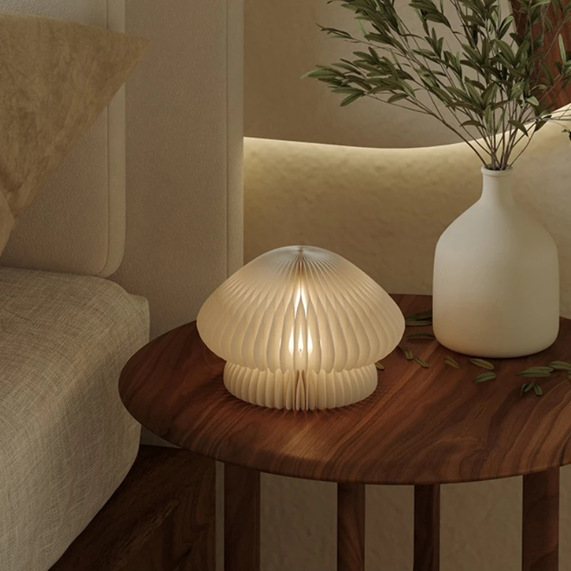 Contemporary Jellyfish Paper Art Decorative Floor Lamps Bedroom Sleep Atmosphere Table Lights Gift Interior Lighting Luminiares