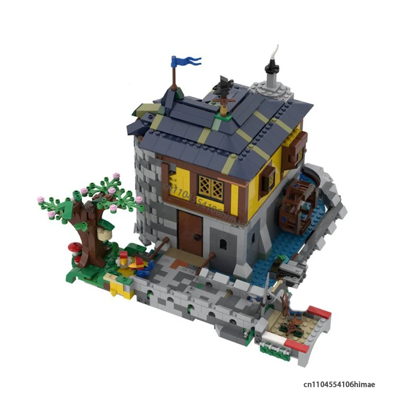

1364Pcs MOC Medieval House Modular Building Block DIY Customize Castle Assembly Model Brick Creative Toy Birthday Christmas Gift