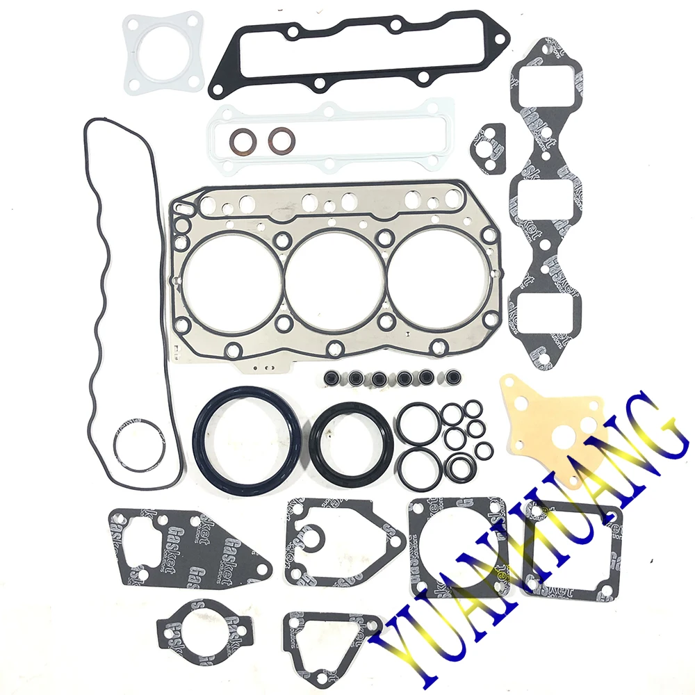 

Комплект прокладок 3TNV80 для Yanmar, уплотнительная головка цилиндра, подходит для ремонта двигателя