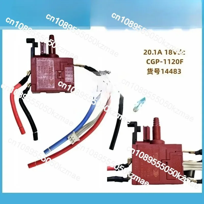 CGP-1120F Trigger Switch, 18VDC 20.1RA Cordless Drill Speed Control Switch