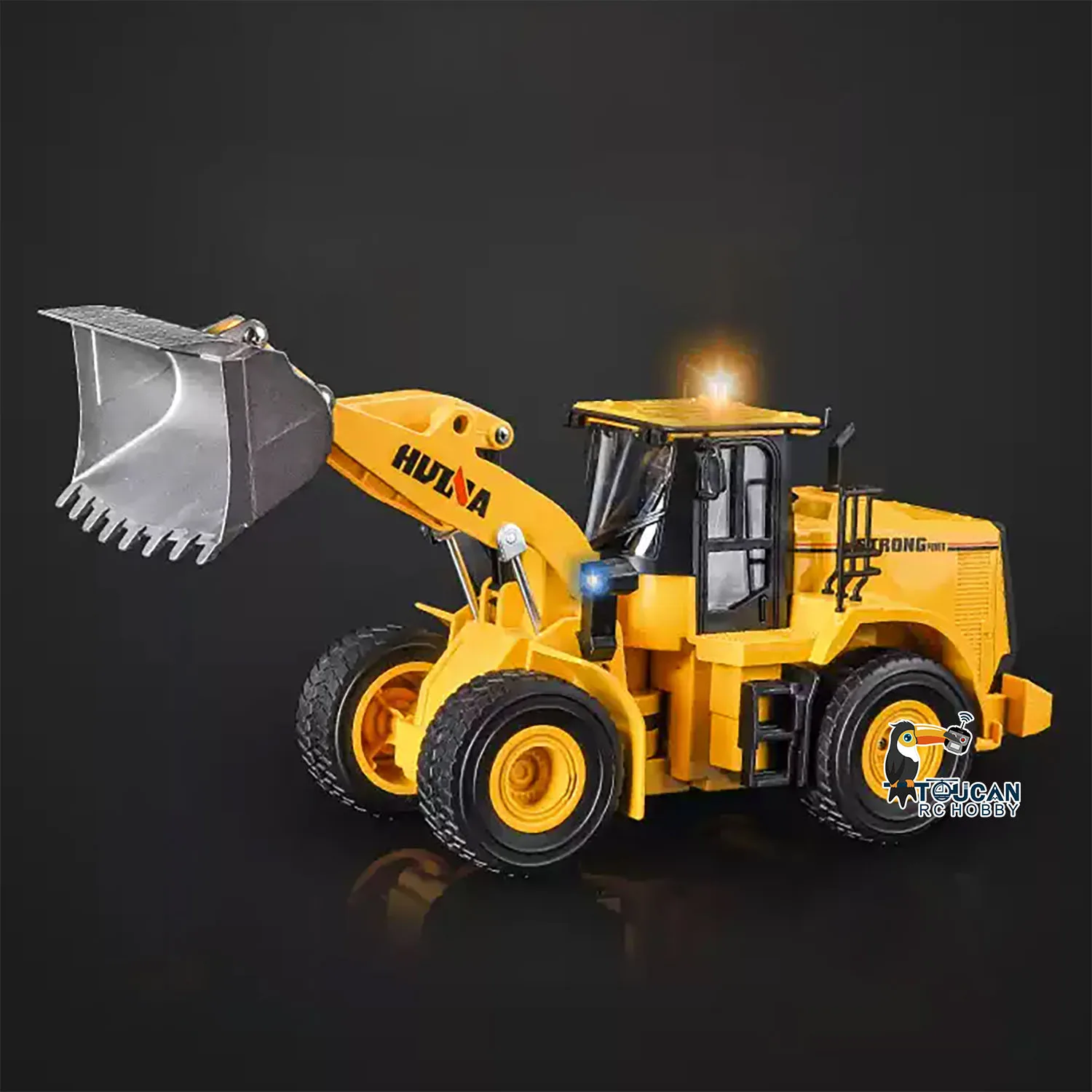 Gifts New 1/16 RTR HUINA 1552 RC Loader 50% Plastic 50% Metal Electric Lifting Remote Control Construction Car Vehicle Model