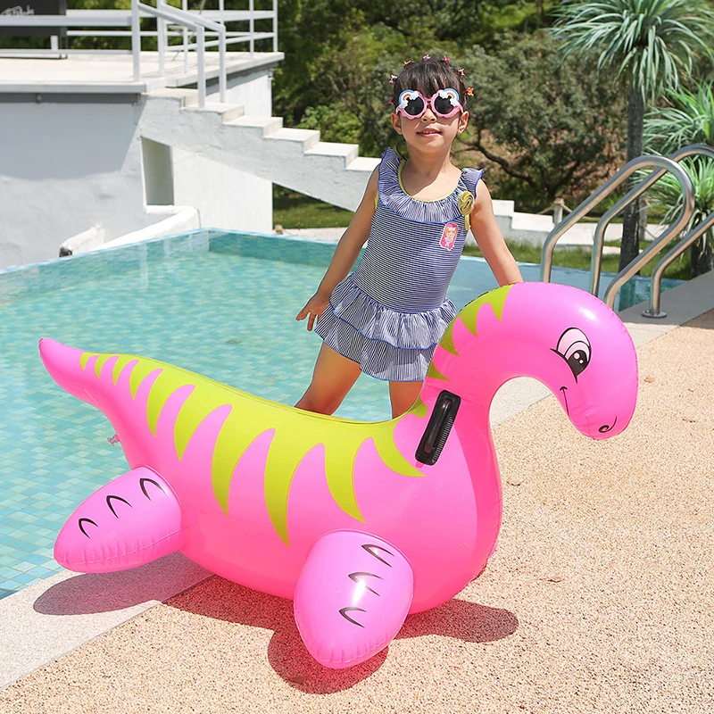 Passeio inflável em brinquedos dragão vermelho com alças piscina flutuante para crianças verão piscina jangada diversão piscinas de praia festas decoração