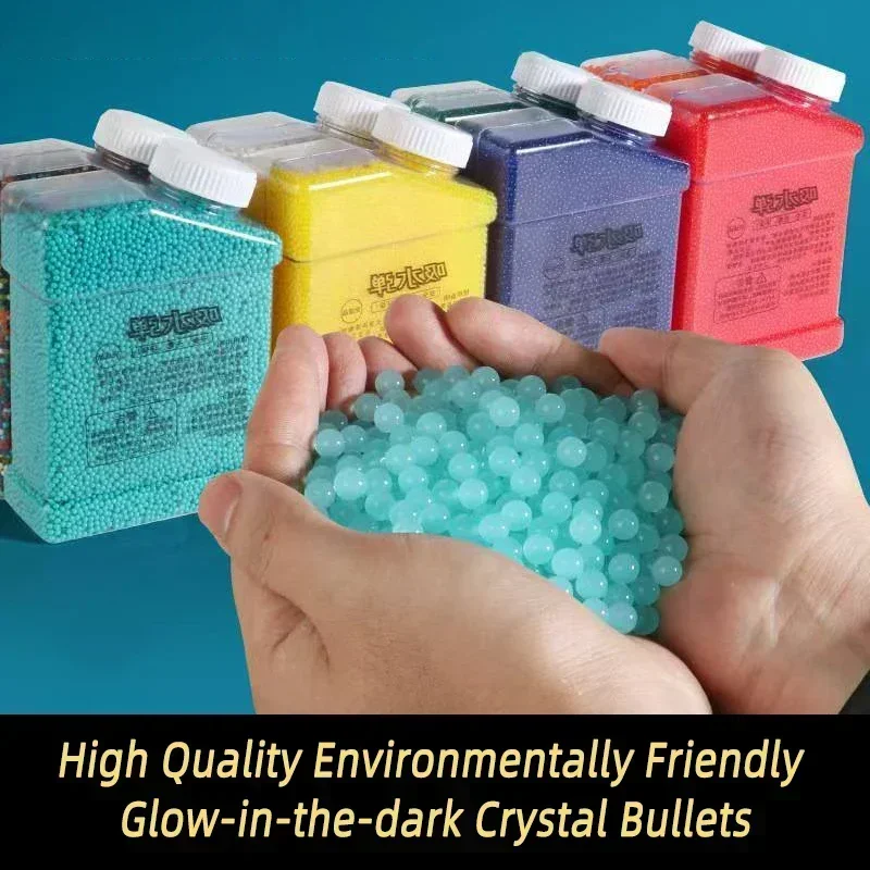 SOT100000 7-8 مللي متر جودة عالية بيئيا الناسف هلام بندقية الذخيرة ل غلوك مسدس لعبة البنادق كرة ماء كريستال كلاي لعبة الرصاص