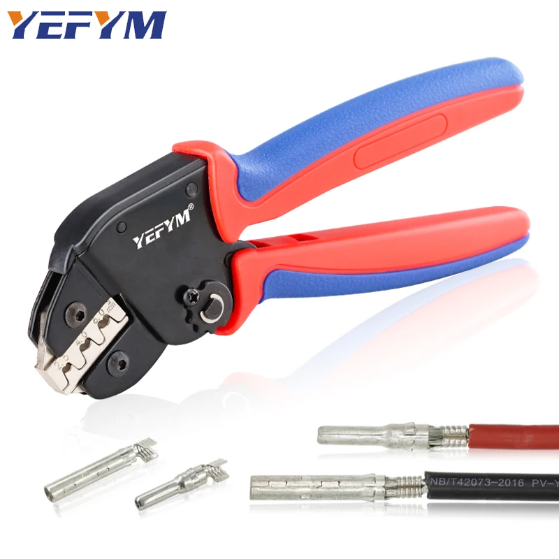 Solar Crimper Tool YM-2546B for MC2.5/4/6mm² 14-10AWG Male Female Solar Connector Wire Terminal Solar Panel PV Cable Pliers