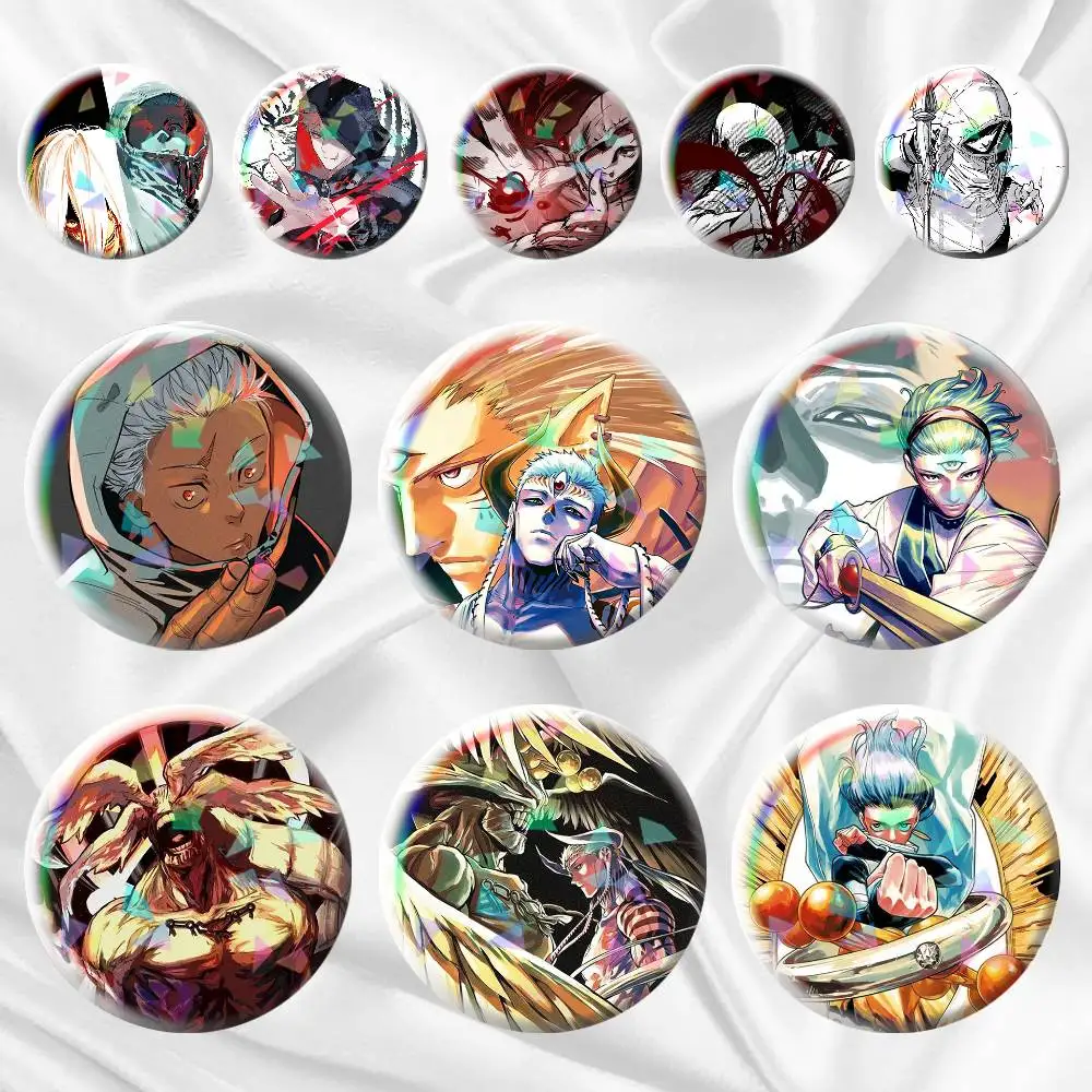 

Jujutsu kaisen 3 Yuji Itadori Manga 75mm 44mm 25mm Brooch Backpack Hat Pins Accessories Toys Badge
