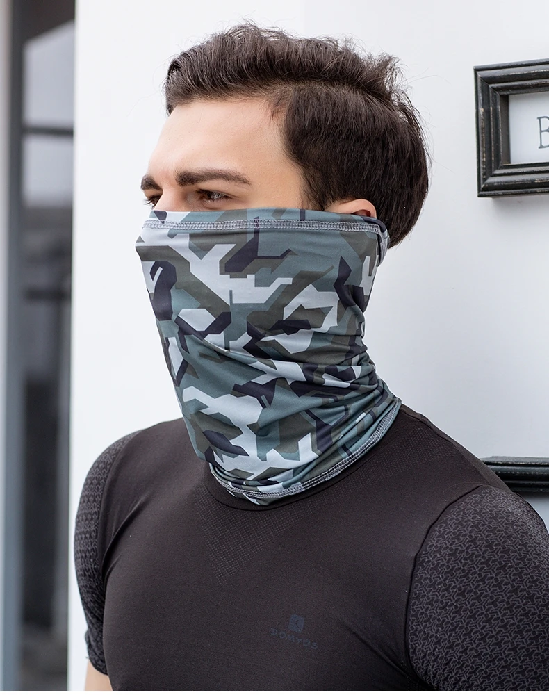 Balaclava Man Mask Bandana High Elastic Seamless Bandana Buff Gaiter Hunting Headband Cycling Fishing Tube Face Shield Men Scarf