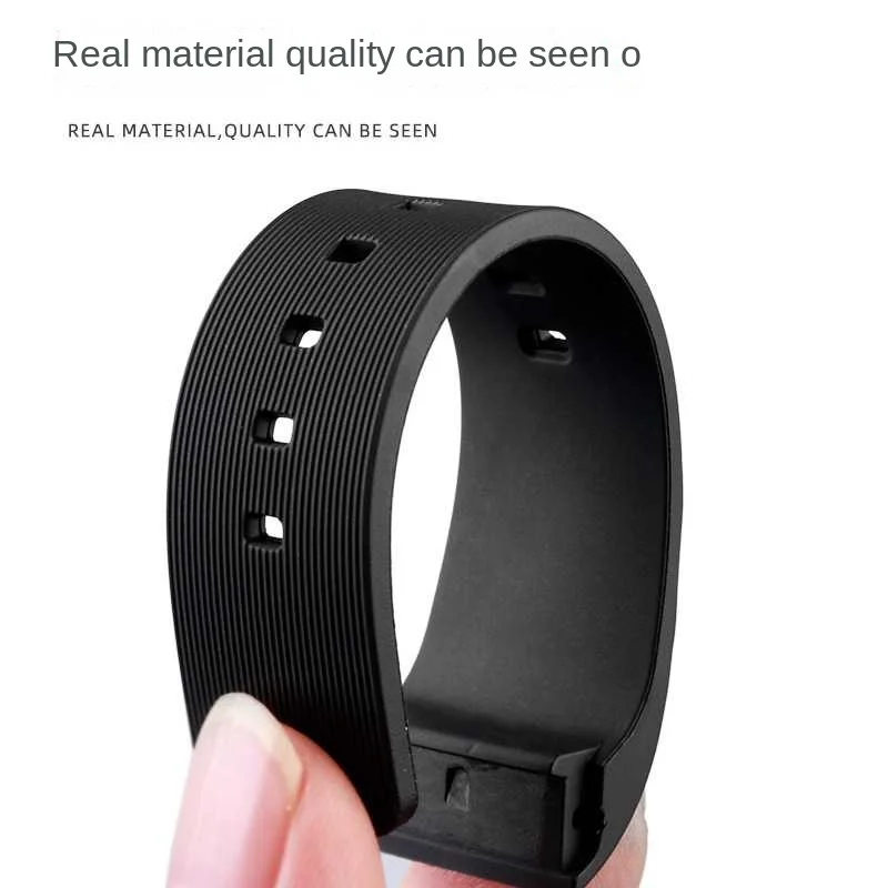 20mm 23mm Watch Strap For Cartier Sandoz Santos 100 W20073X8 W20106X8 W2020008 Silicone Rubber Bracelet Men Women Black Belt