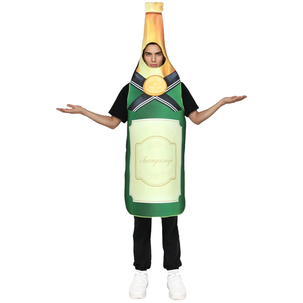 

loween Champagne Adult Role-plang Clothes Beer Festival Par Bar Funny Stage Performance Outfits Women's Ethnic Costume