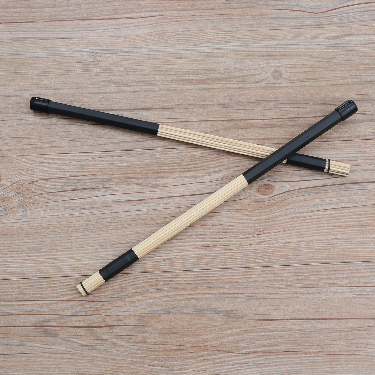 

Pair Bamboo Drum Sticks Black Length 40cm Lightweight Low Volume Playing Jazz Folk Drum Brush Sticks Bamboo Rods