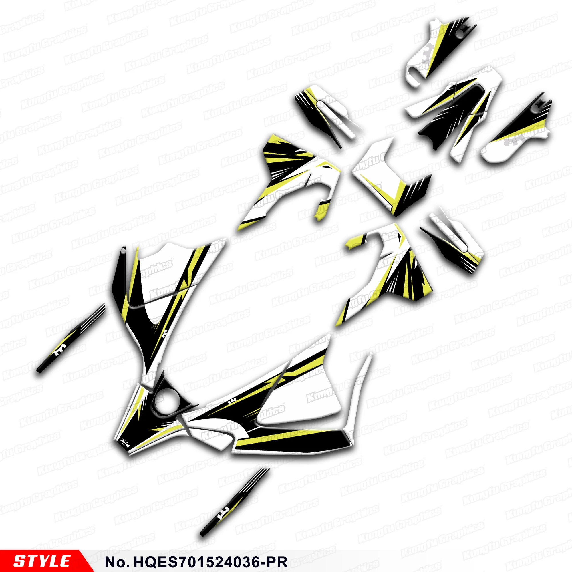 JY RACING Stickers Set Motorcycle Decals for Husqvarna Enduro Supermoto 701 15 16 17 18 19 20 21 22 23 24,  HQES701524036-PR