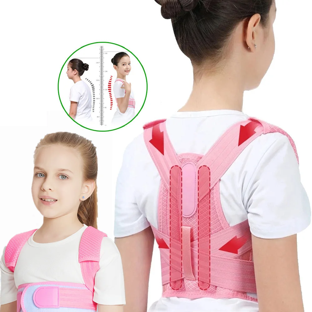 

Adjustable Kids Humpback Corrector Posture Corrector Belt Children Upper Back Support Belt Orthopedic Corset Spine Lumbar Brace