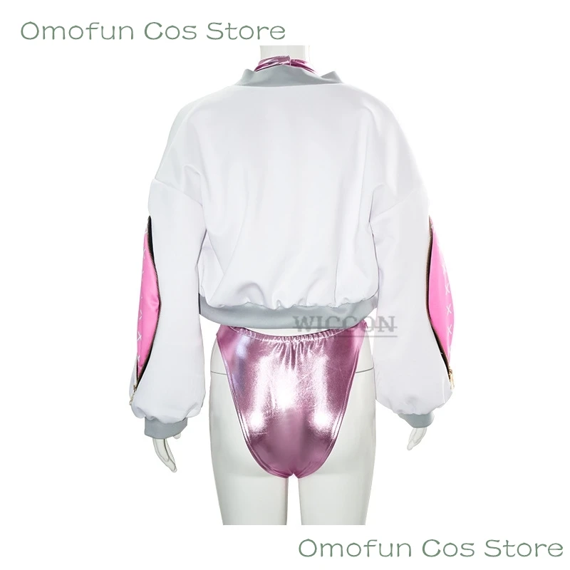 Astrum تصميم قناع فتاة لونا مخصص تأثيري أنيمي الوردي مثير حللا جاكيتات موحدة شعر مستعار مجموعة حفلة الهالوين الزي