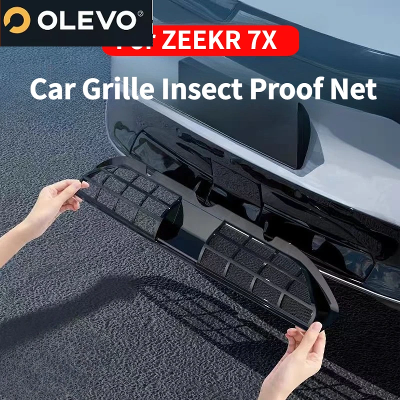 For ZEEKR 7X 2025 Car Grille Insect Proof Net Protector Cover Air Inlet Vent Guards Front Bumper Grill Mesh Exterior Accessories