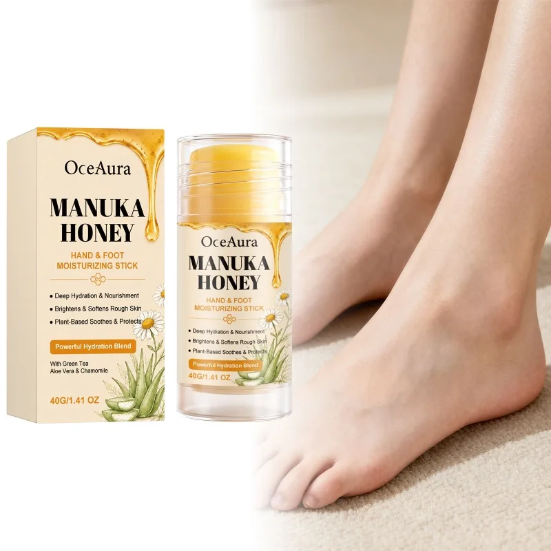 Hand Foot Care Stick Portable Daily Application Mild Nurture Hydrate Soften Dry Extremity Skin Compact Solid Balm Convenient