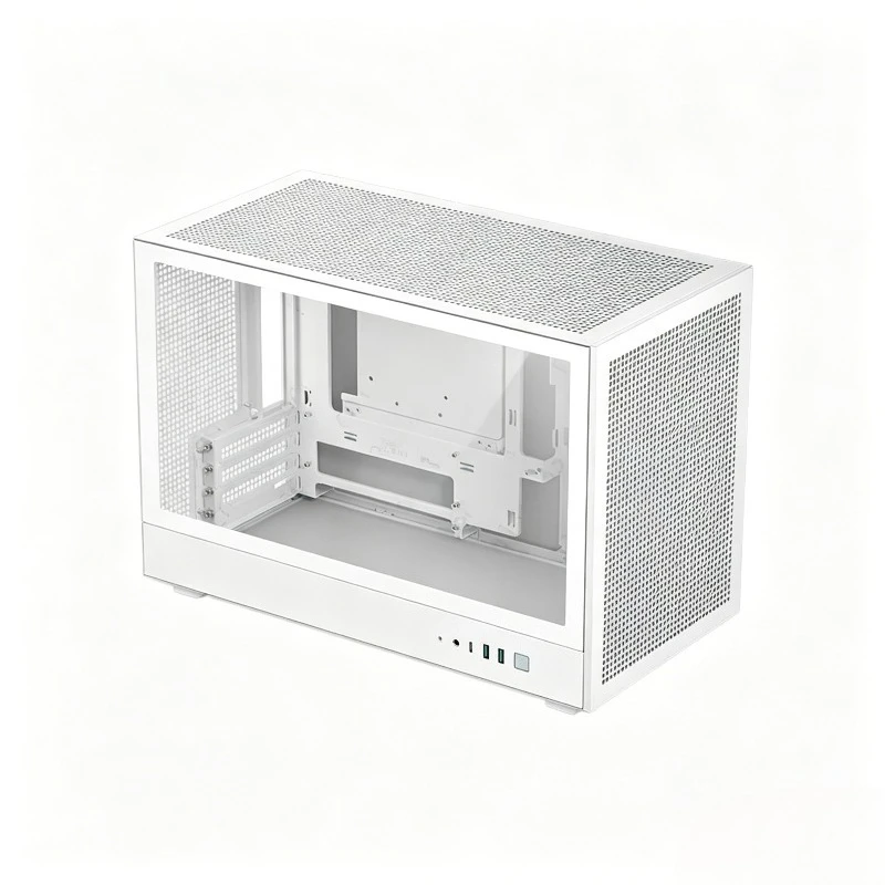 Корпус CH160 ITX с боковой сетчатой панелью и ручкой, для длинных видеокарт, блок питания ATX, Type-C