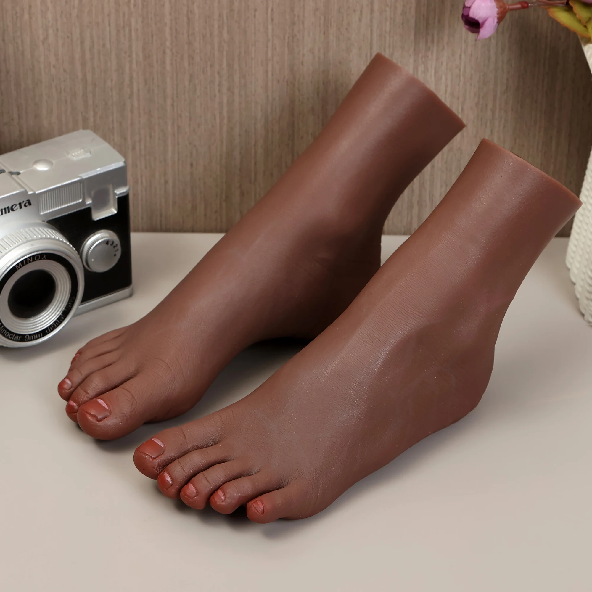 

Simulation Silicone Foot Model False Nails Practice Children's Model Foot Realistic Small Size Art Shoes Display Props TG3301