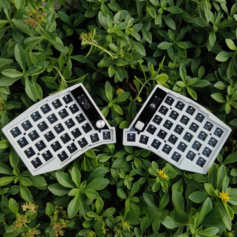 Sofle Wireless Split Keyboard Bluetooth Dual Mode Zmk Scheme Custom View Directional Hot Swap RGB Rocker Knob Screen Keyboard