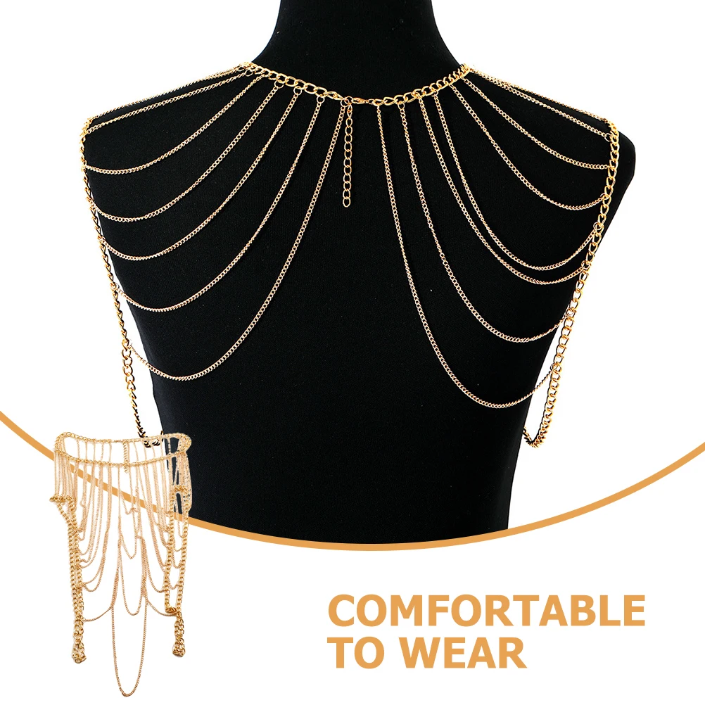 

Metal Fashion Chest Chains for Women Beach Party Jewelry European Style Body Body Chain Jewelry Piercing Accessories
