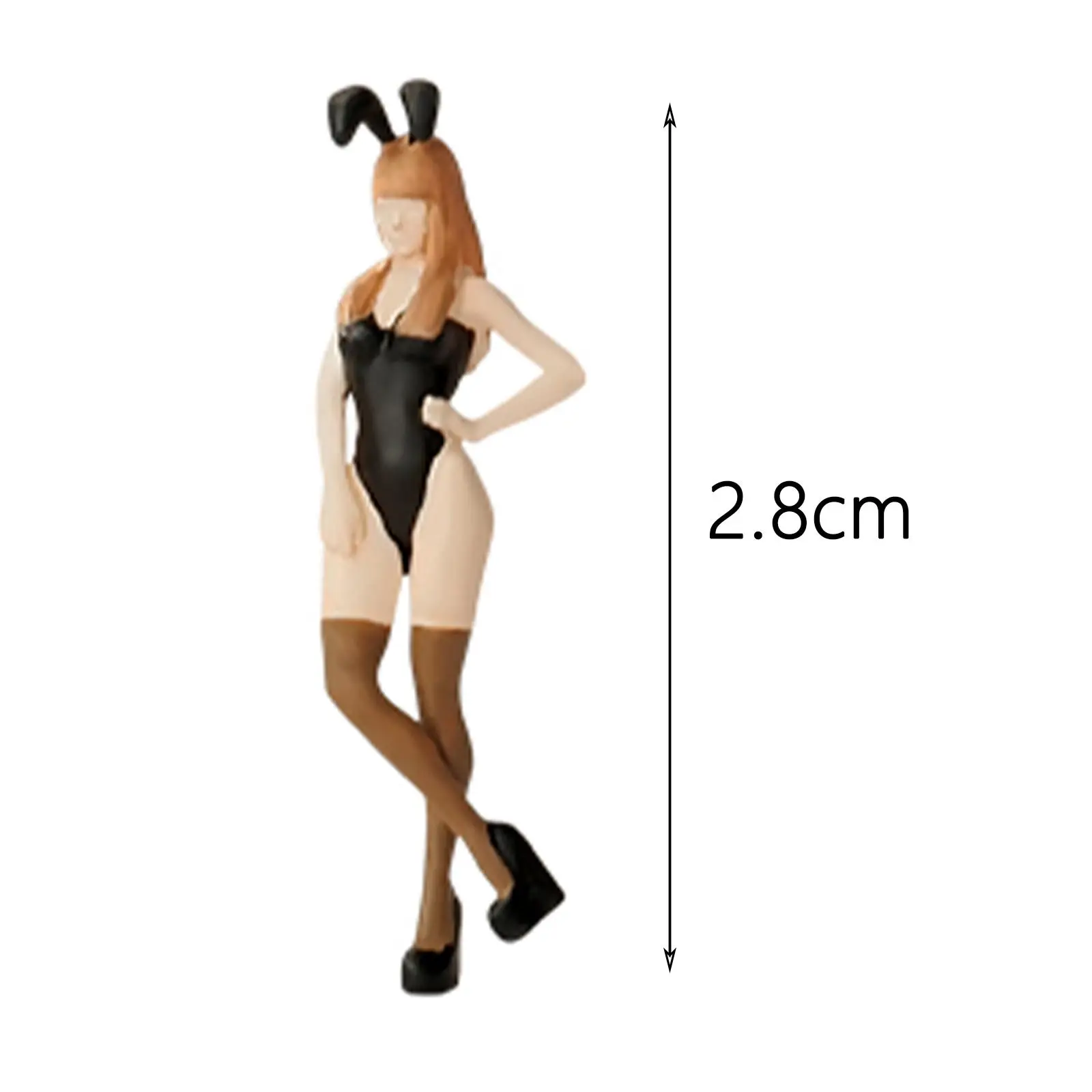 Simulation 1/64 Girls Model Figure Collection Action Figurines People Figurines for Miniature Scene Dollhouse Accessories