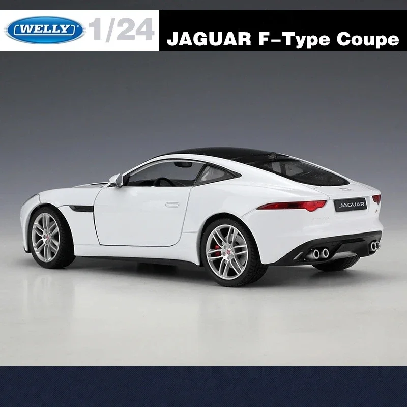 1:24 WELLY JAGUAR F-Type Coupe Alloy Sports Car Model Diecasts Metal Toy Vehicle Car Model Simulation Collection Gifts Toys