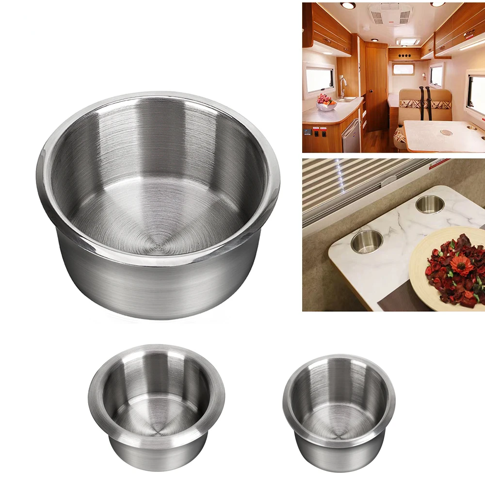 68/85/90MM Stainless Steel Marine Boat RV Cup Water / Drink Bottle Holder Rustproof Universal Car Water Cup Holder