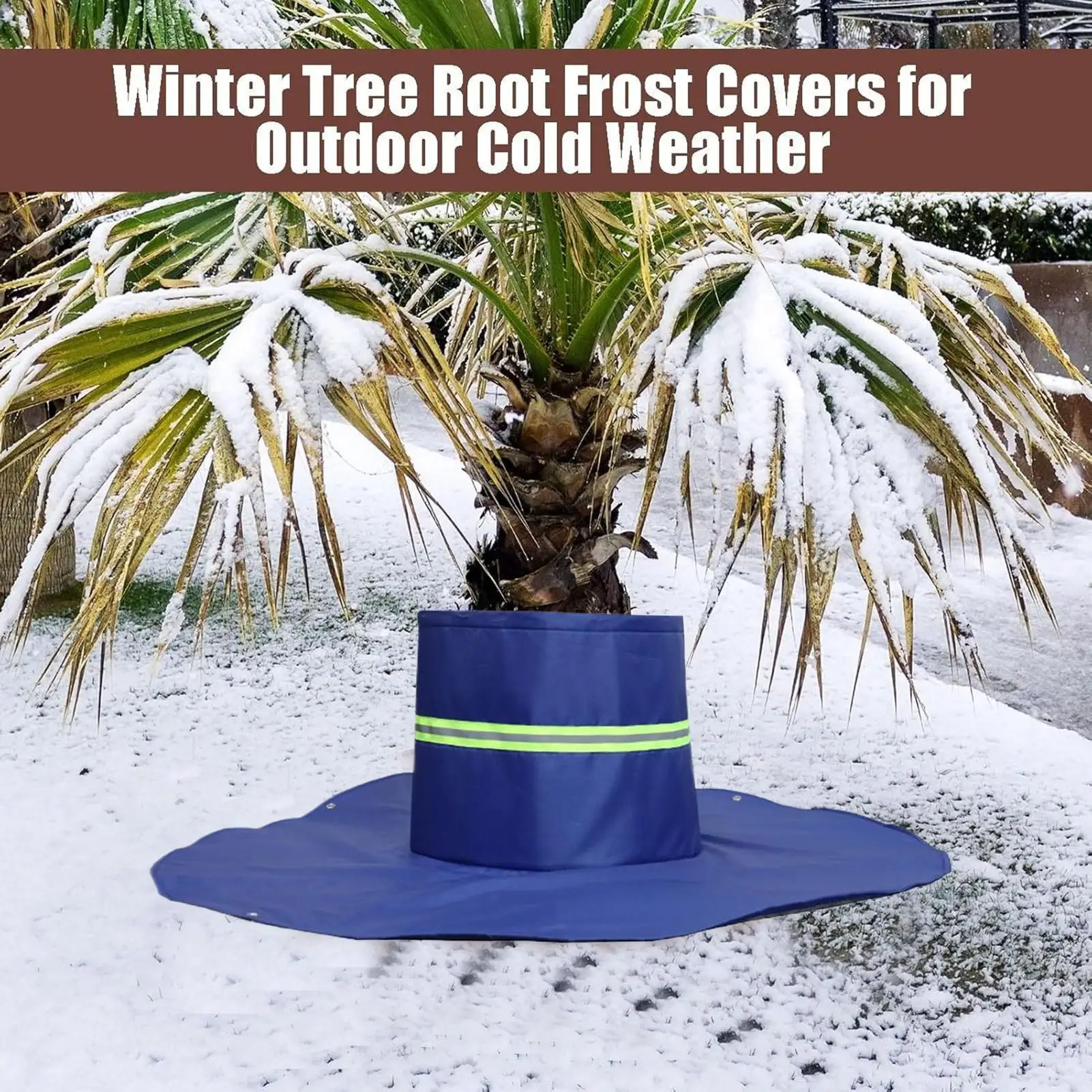 

Plant Protectors Outdoor Palm Tree Root Frost Protection Cover Cold Weather Insulation Wrap For Outdoor Yard Garden Lawns