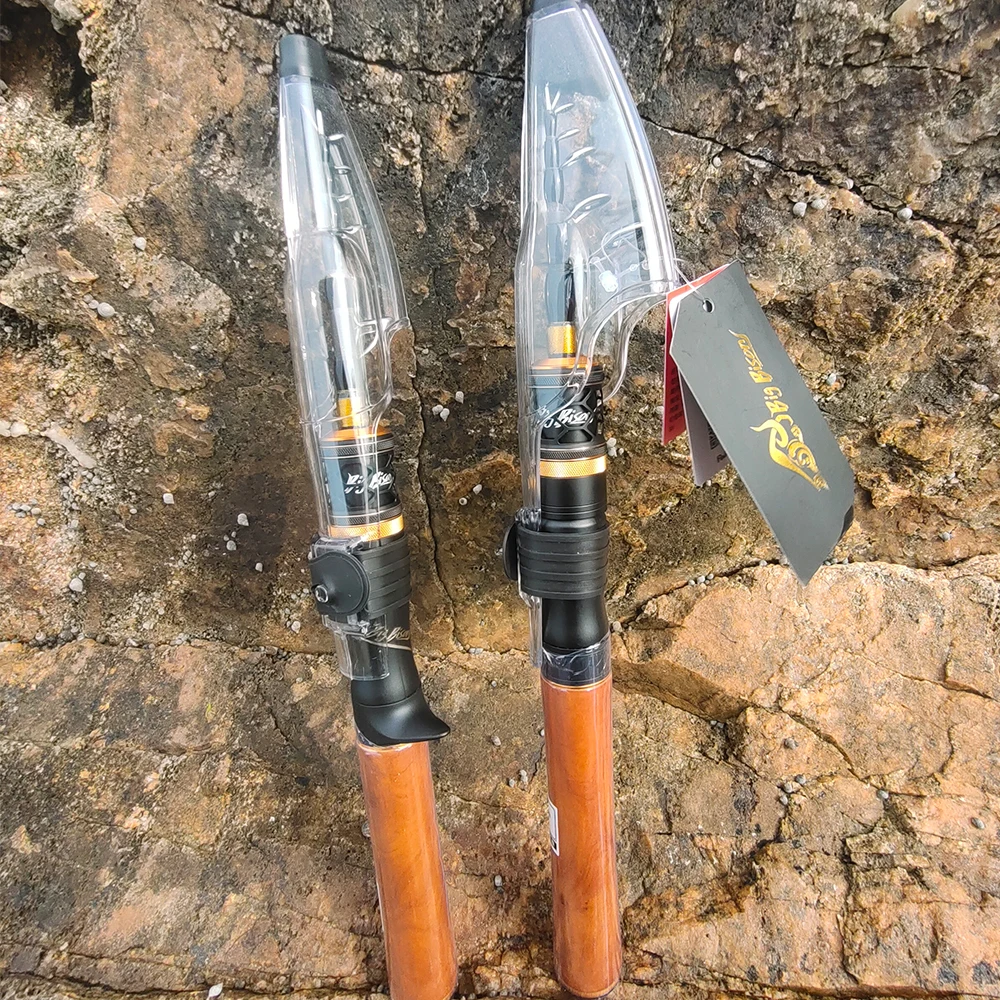 ROLLFISH Tragbare Teleskop-Angelrute mit ultraleichter Leistung, schnelle Aktion aus Kohlefaser mit Fuji-Führern + 100 m PE-Schnur – Detail 4