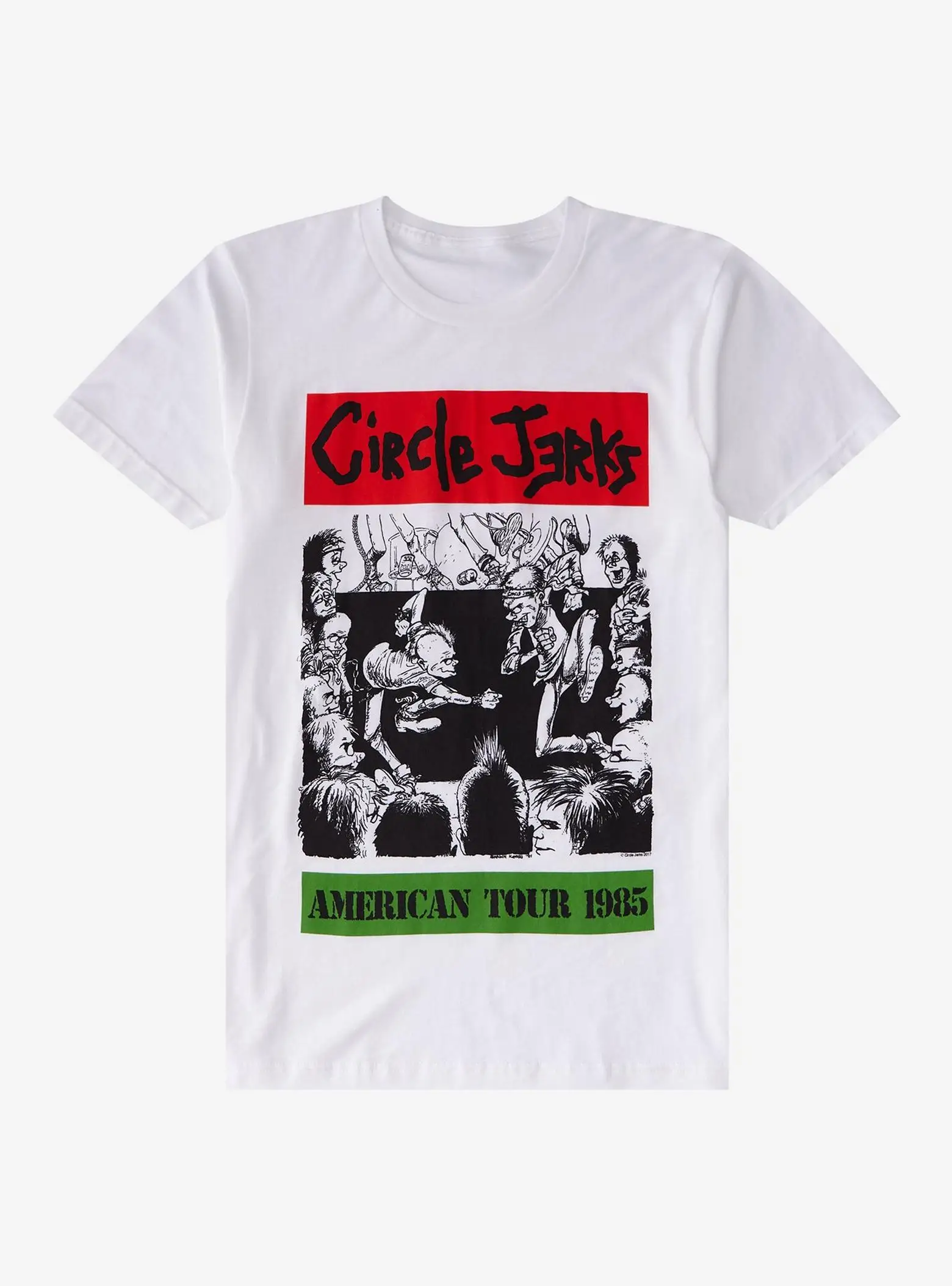 

Circle Jerks American Tour 1985 Peripheral, Pattern Printing Summer Luxury Brand Cotton Men's and Women's T-shirts Short Sleeves