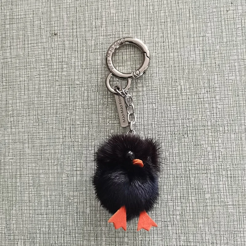 Mink Fur Keychain, acessórios pingente saco