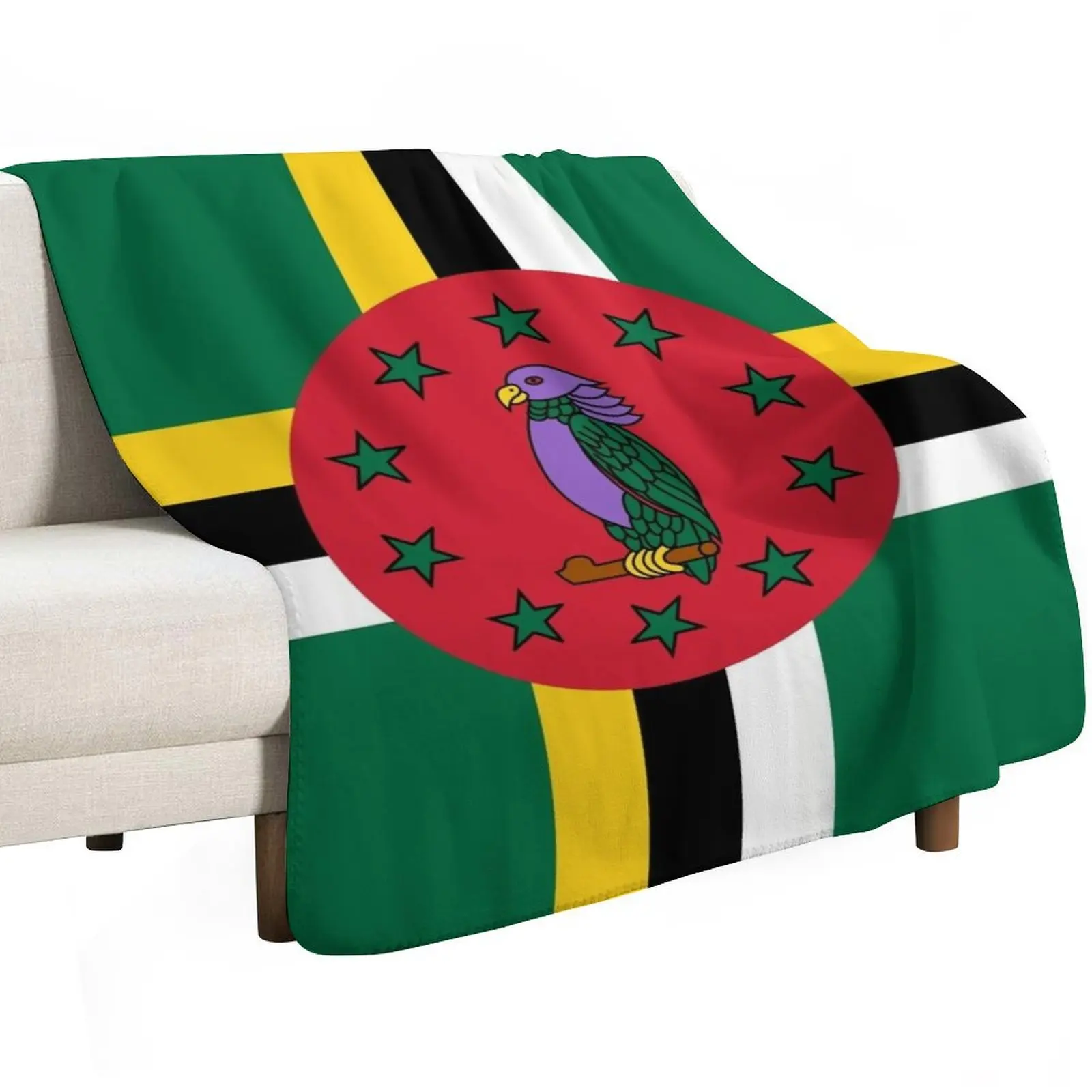 Flag of Dominica Throw Blanket decorative Plush Luxury Brand Quilt Blankets Sofas Of Decoration Nap Blankets