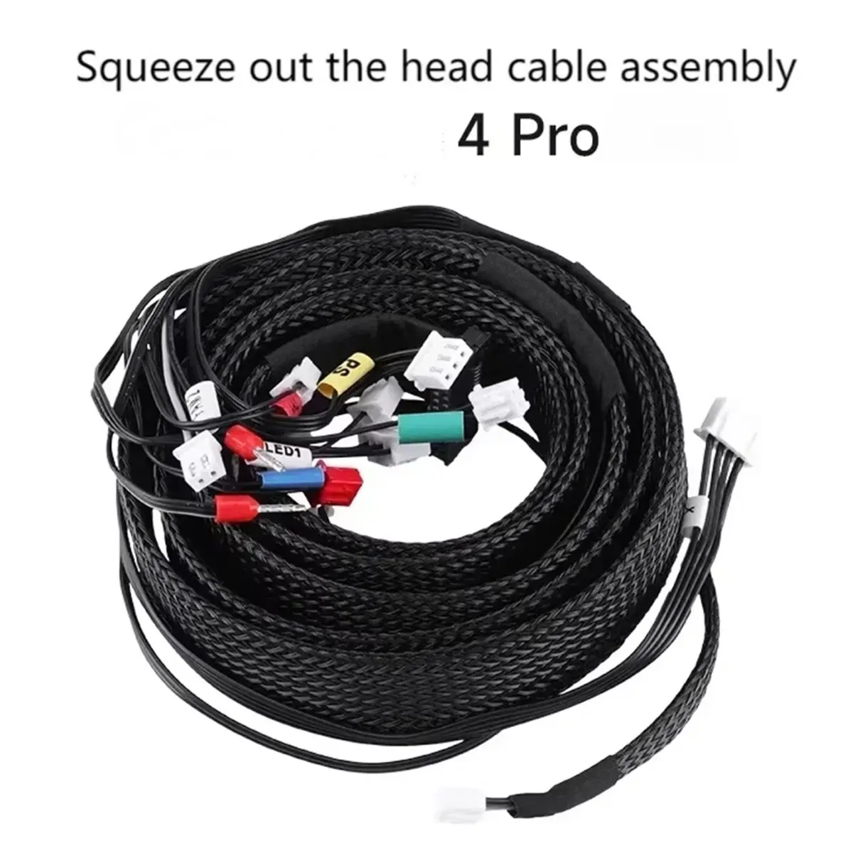 618 Mega Sale For Elegoo Neptune 4Pro Extruder Cable Extruder Extenaion Cables Assembly 3D Printer Parts