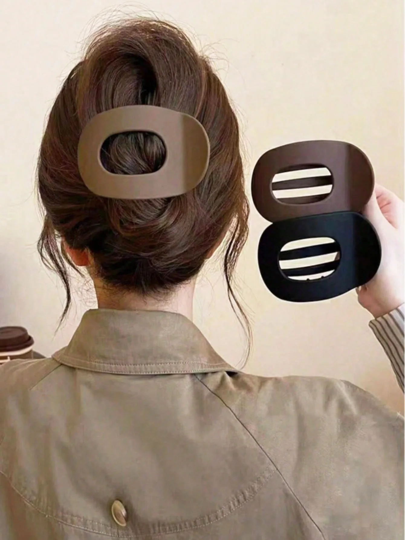 

1Pcs/4Pcs Retro Matte Solid Color Flat Duck Bill Hair Claws, Simple Versatile Hair Clips for Long & Thick Hair, Stylish Daily Ha