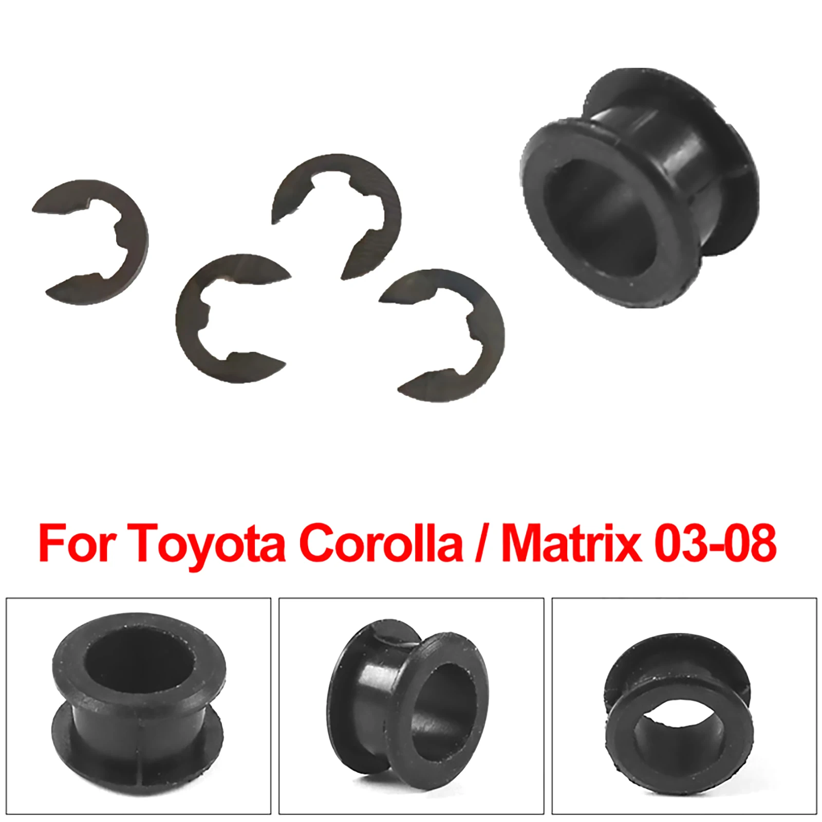 2Pcs/Set For Toyota Car Shifter Cable Bushings Repair Part For Toyota Corolla/Matrix 2003-2008 33820-02370B Auto Accessories