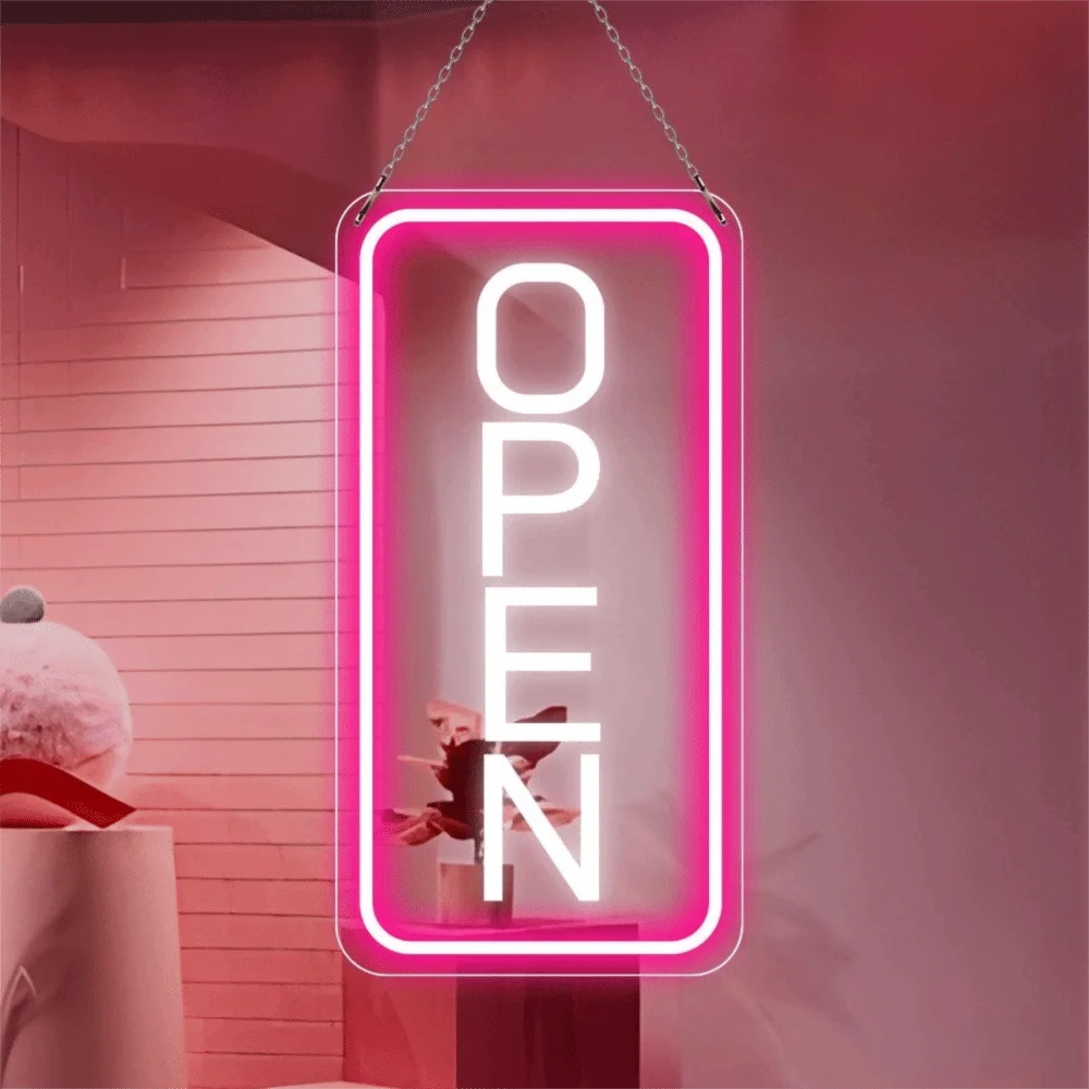 dimmable-led-neon-sign-soft-silicone-light-strip-acrylic-backboard-business-store-sign-adjustable-brightness