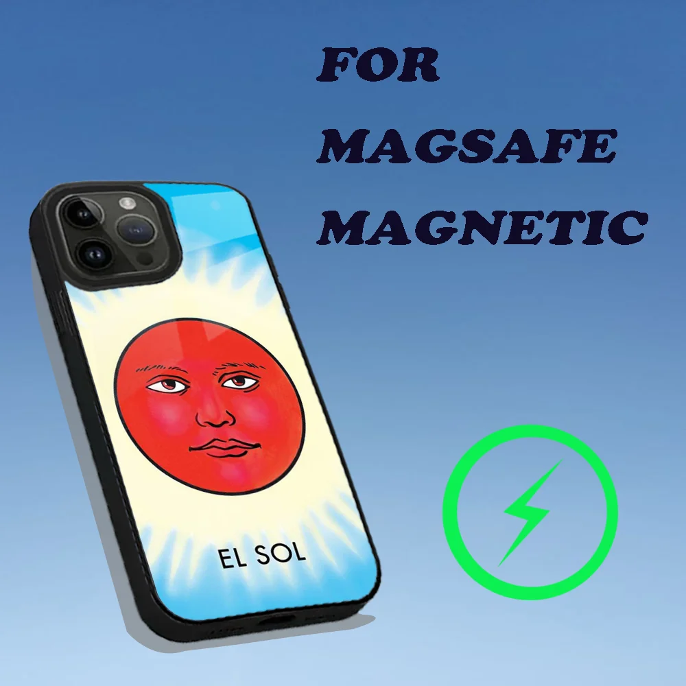 Funny Mexican Bingo Lottery  Phone Case For iPhone 15,14,13,12,11,Plus,Pro,Max Mini Magsafe Magnetic Wireless Charging