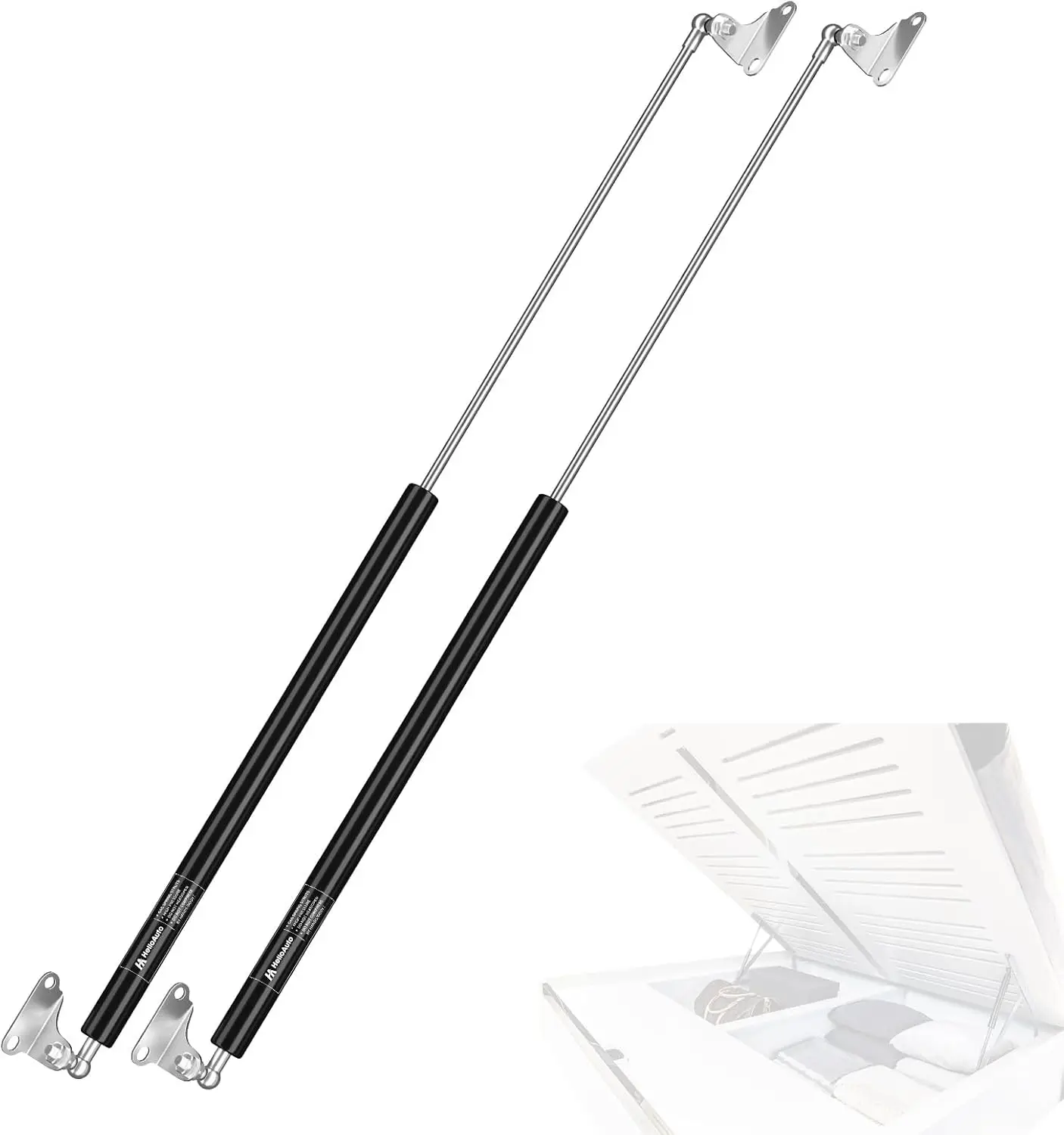 

28-дюймовые газовые стойки 250 фунтов/1112N для сверхмощных амортизаторов крышки с креплениями L-типа, газовые пружины для дверей автомобиля, люк для пола кровати Мерфи