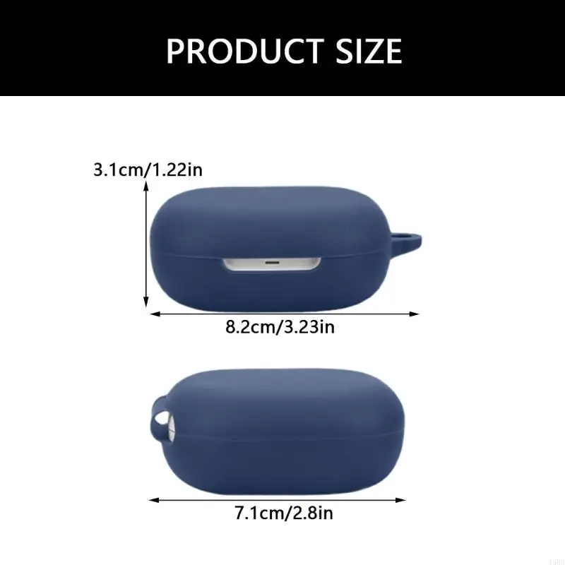 Siliconen Beschermhoes voor SHOKZ OpenFit 2 T920 Draadloze Hoofdtelefoon Protector Case Cover Shell Behuizing Anti-stof Mouw