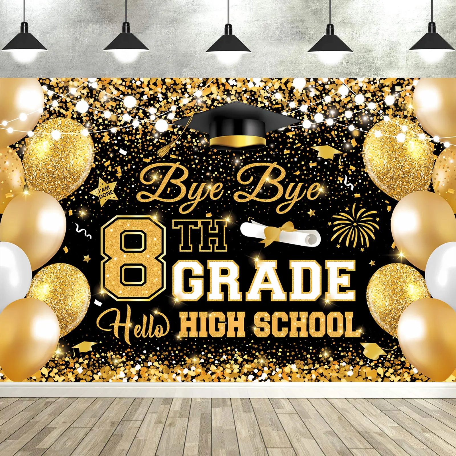 Graduation Decorations Backdrop Class of 2025 Banner Supplies Photographic Studio Photo Backgrounds Booth Props