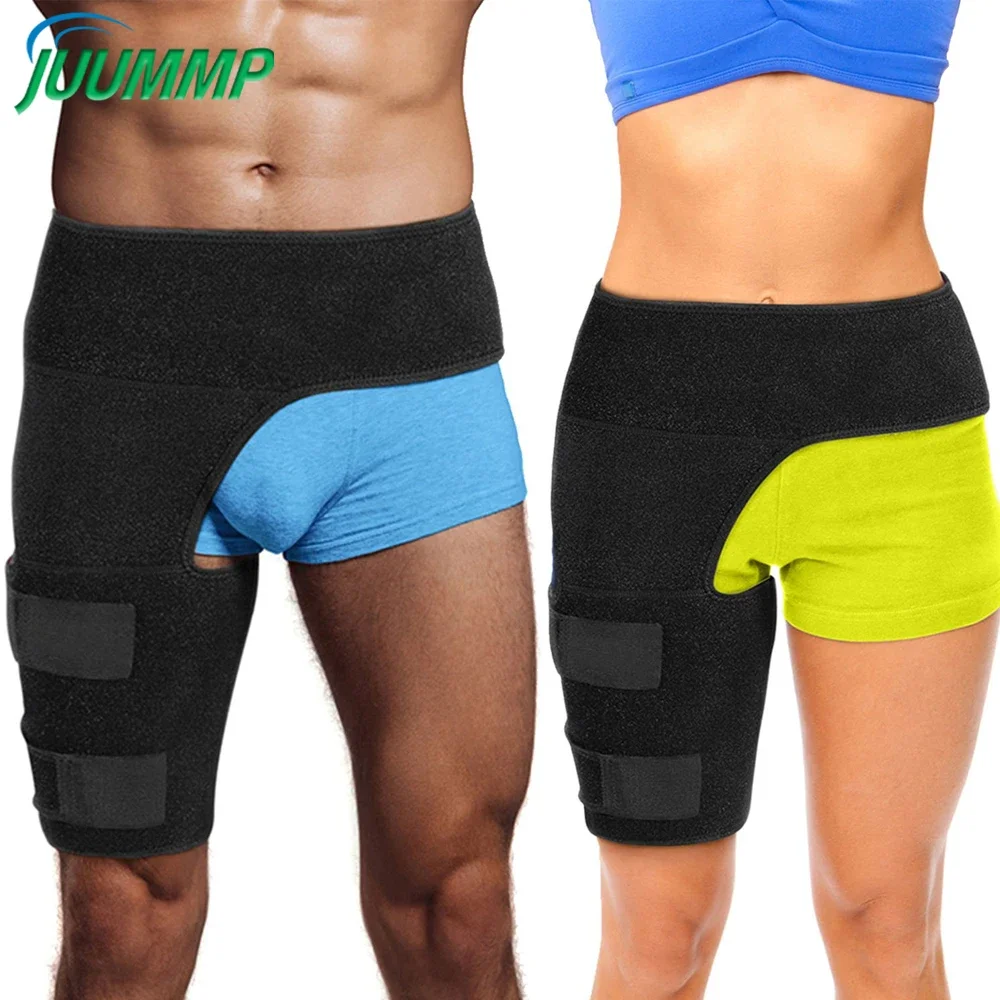 1Pcs Hip Brace Thigh Compression Sleeve – Hamstring Compression Sleeve, Sciatica & Groin Compression Wrap for Hip Pain Relief