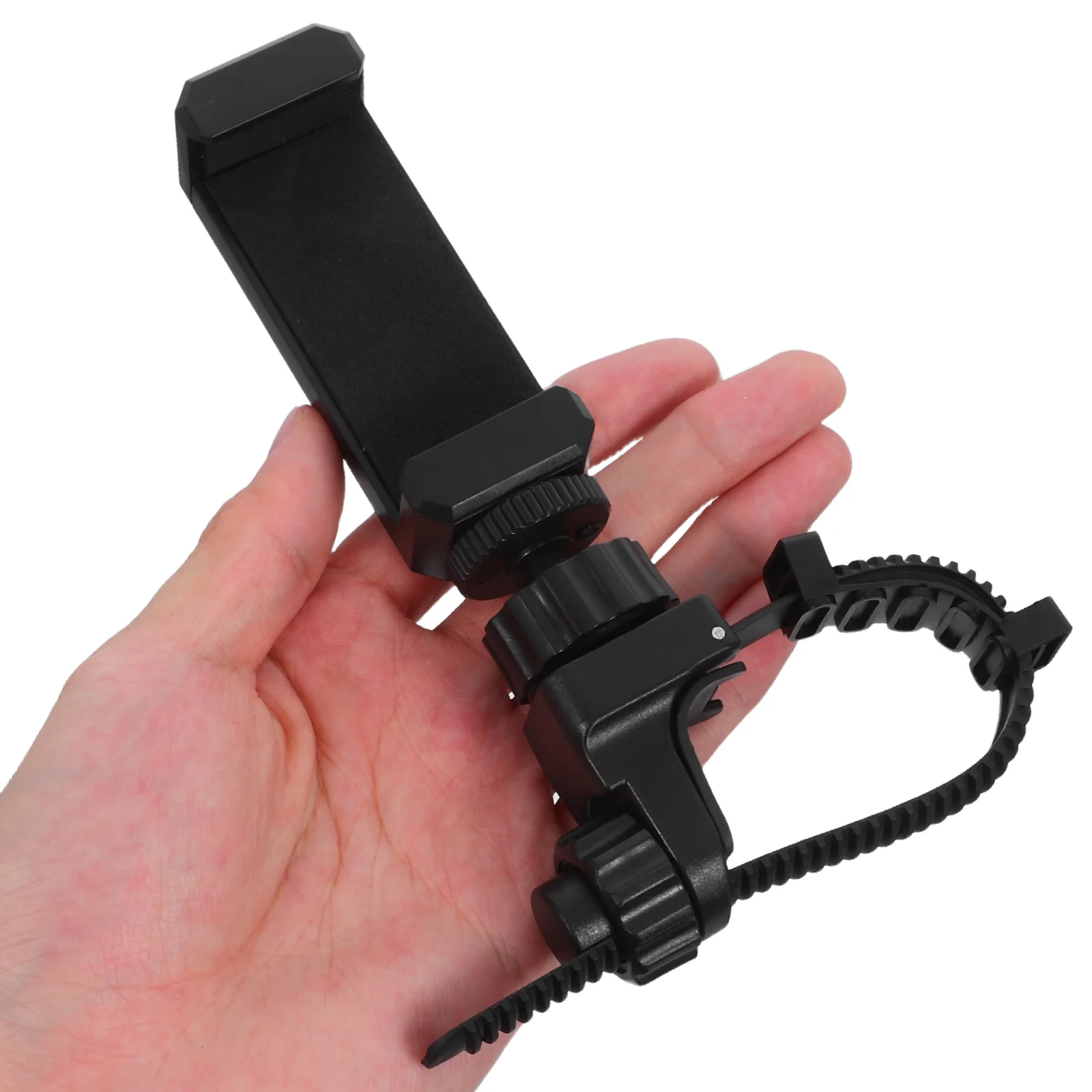 

Phone Holder Adjustable for Trumpet Trombone French Horn Black Metal Lyre Clip Brass Instrument Marching Band Practice Stand