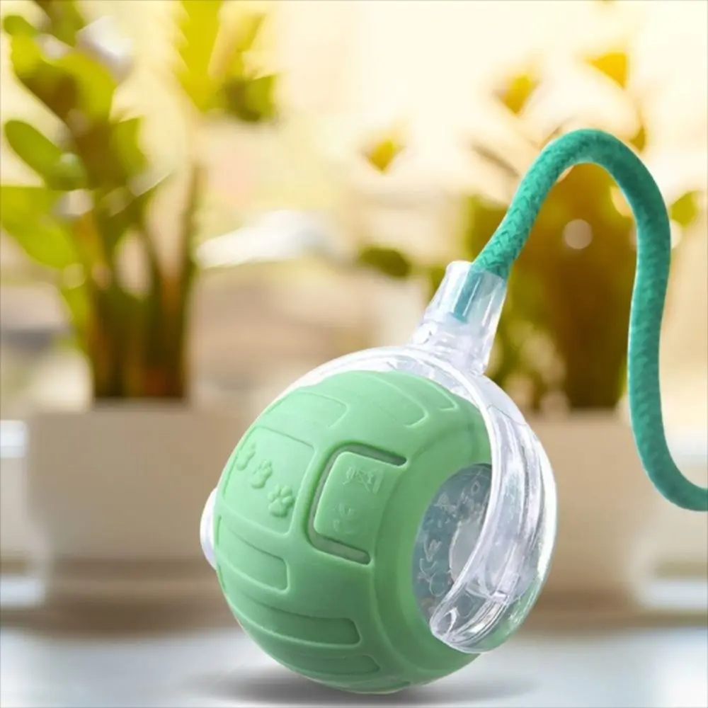 

Automatic Smart Cat Rechargeable Fast Rolling Dog Cat Training Ball Indoor Playing Imitate Mouse Tail Kitten Teaser Game Toy