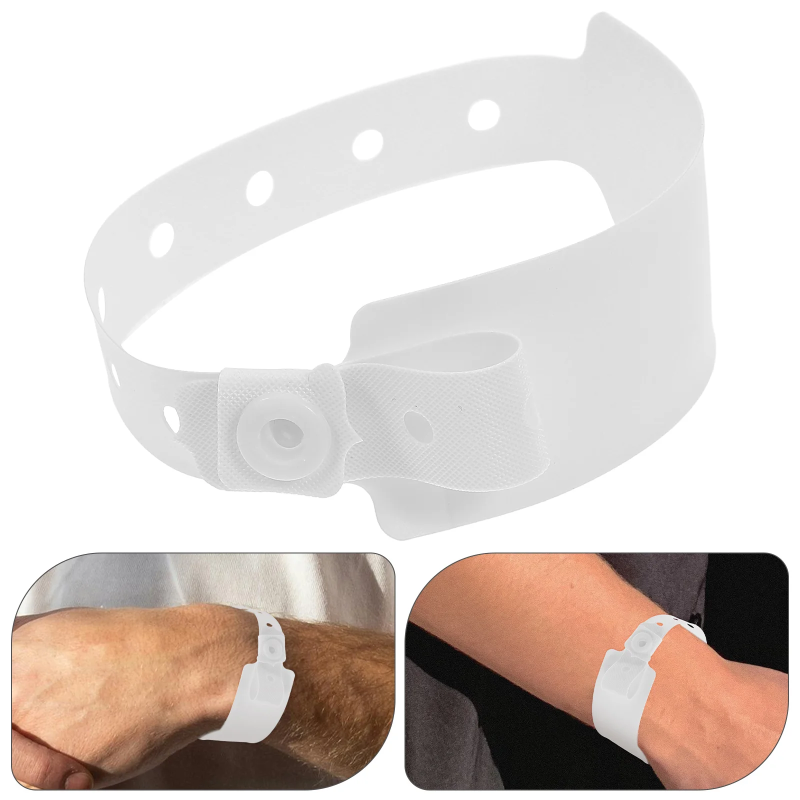 

100pcs Waterproof Medical Id Wristbands Hospital Patient Identification Disposable Wristband Information Tracking Bracelets Pvc