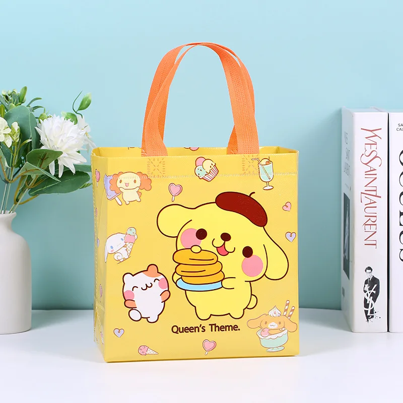 New Kawaii Cartoon nonwovens Sanrio Shopping Bag Female Canvas Shoulder Bag Handbag Grocery Shopper Students Book Pack Kids Gift